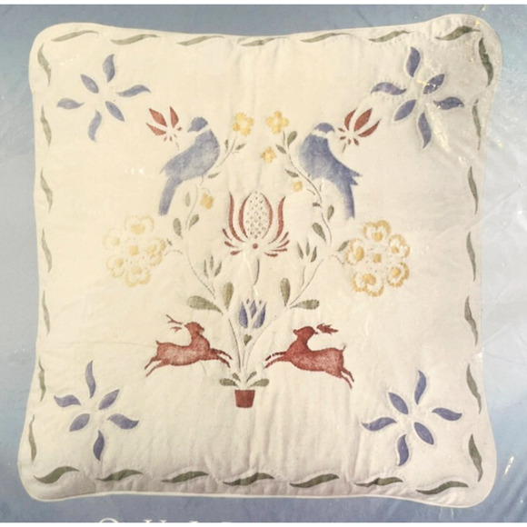 Cathy Needlecraft Quilting Pillow Kit Penn Dutch Deer 7385 Pre Stenciled Vintage - Picture 1 of 6